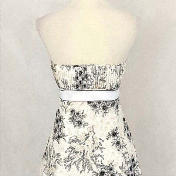 WHBM Silk/Cotton Blend Strapless Dress - Picture 8 of 11